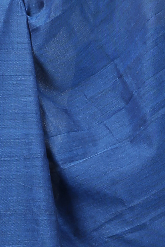 Blue Pure Cotton ThanKhadi Hand Loom Saree (5237)